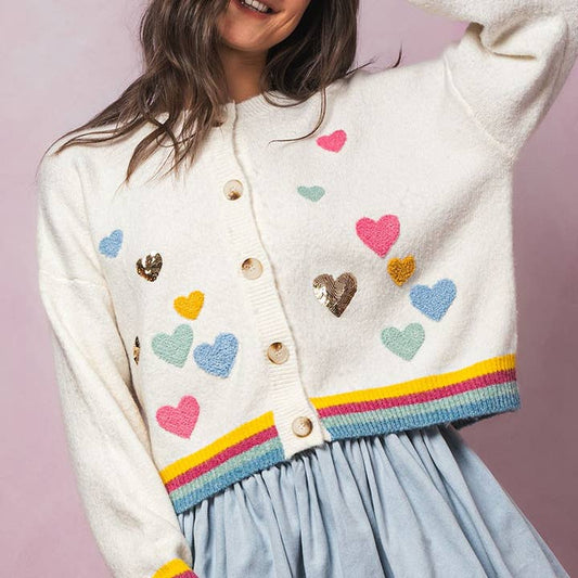 Hearted Away Knit Cardigan