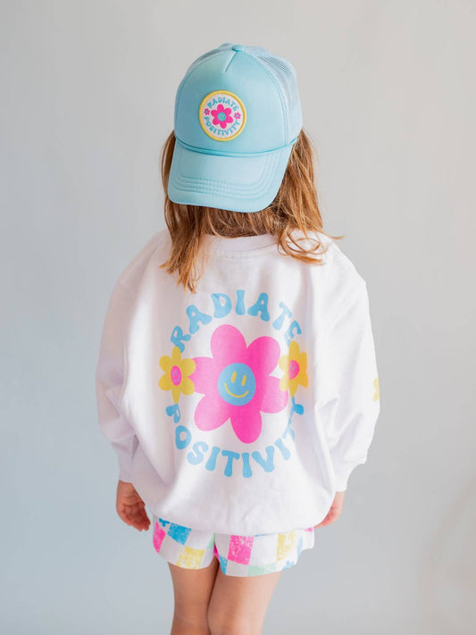 Radiate Positivity Sweatshirt | White