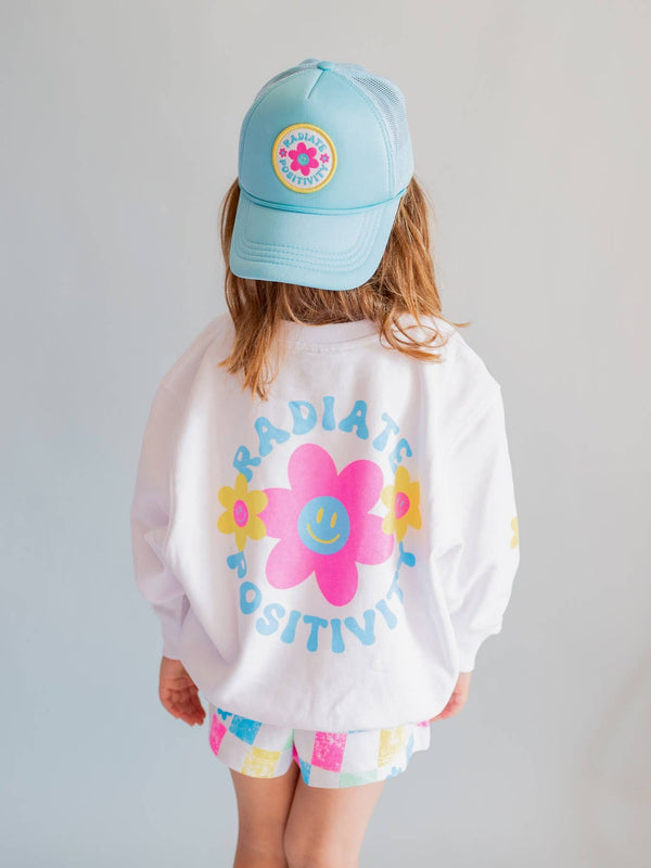 Radiate Positivity Sweatshirt | White