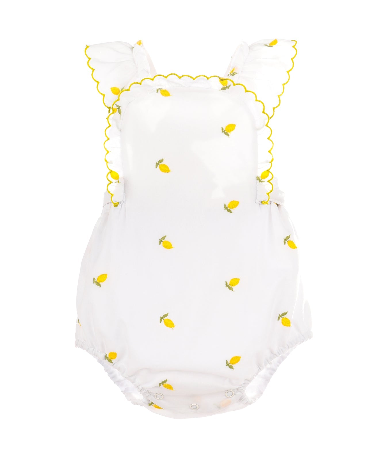 Lemon Broderie Sunsuit | Yellow