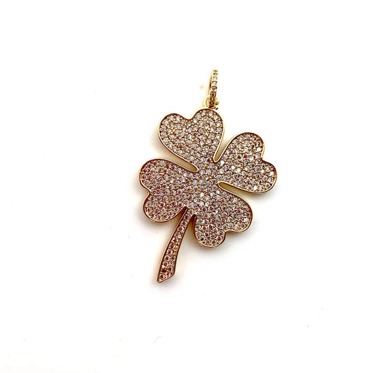 Shamrock 2in Gold Charm