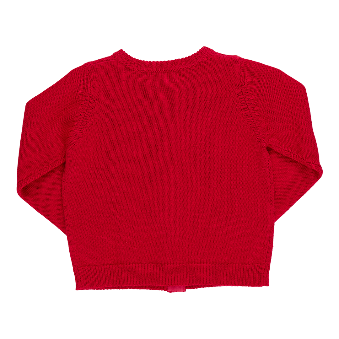 Girls Maude Sweater | Red Santa