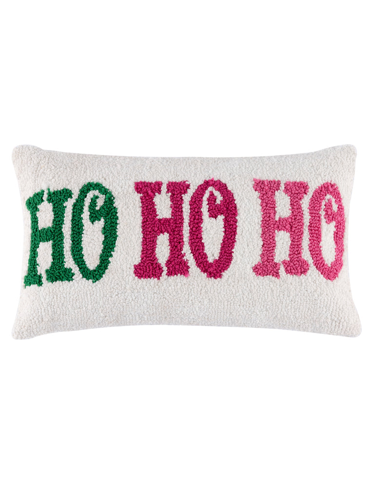Ho Ho Ho Pillow | Ivory