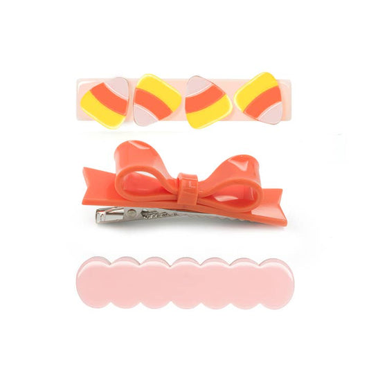 Candy Corn & Bowtie Hair Clips