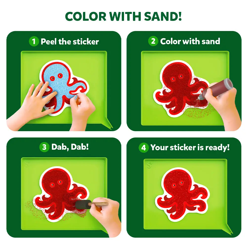 Sand-Tastic Art Animals Controlled-Mess Sand Art