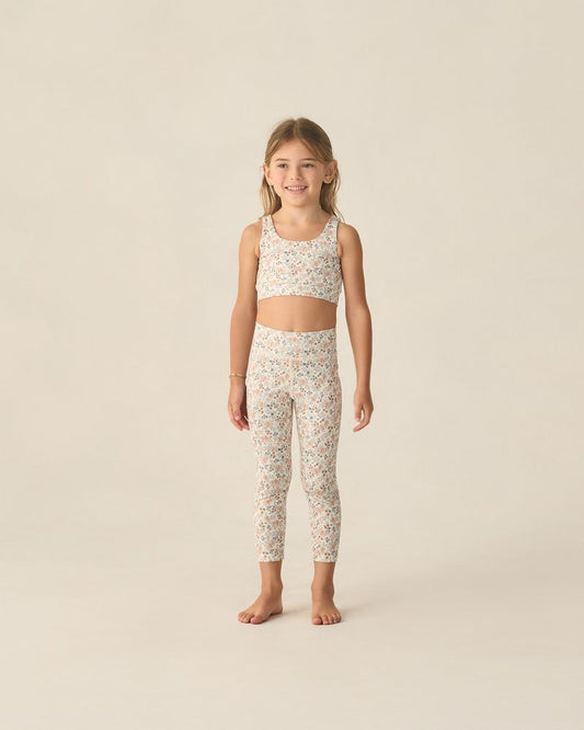 RIBBED LEGGING SET | FLOWER FIELD/HEATHERED BLUSH