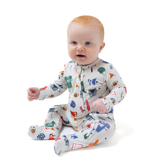 Game Day | 2 Way Zipper Footie