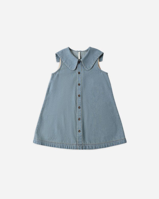ADRIA DRESS | WASHED BLUE