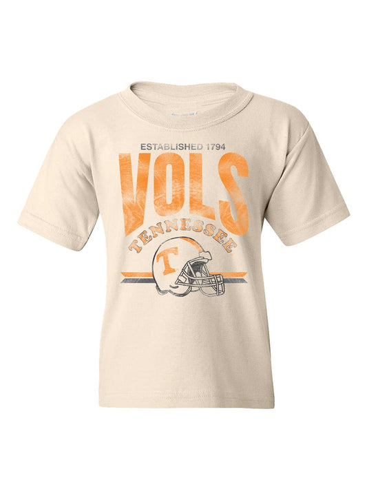 Tennessee Vols Established Helmet Tee | Cream