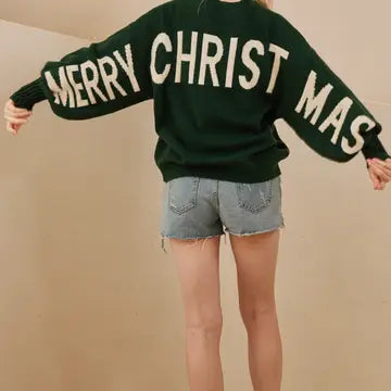 Christmas Sweater with Lettering