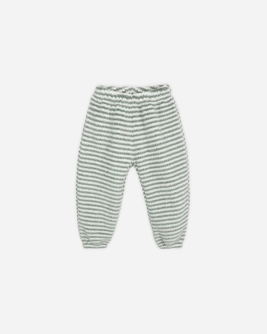 RELAXED SWEATPANT || EVERGREEN STRIPE