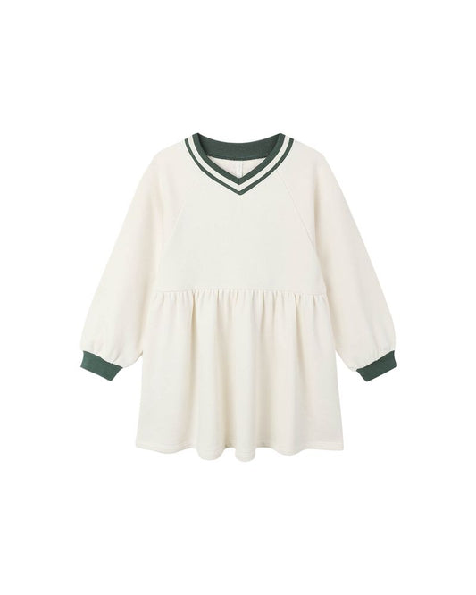 RAGLAN SWEATSHIRT DRESS || NATURAL