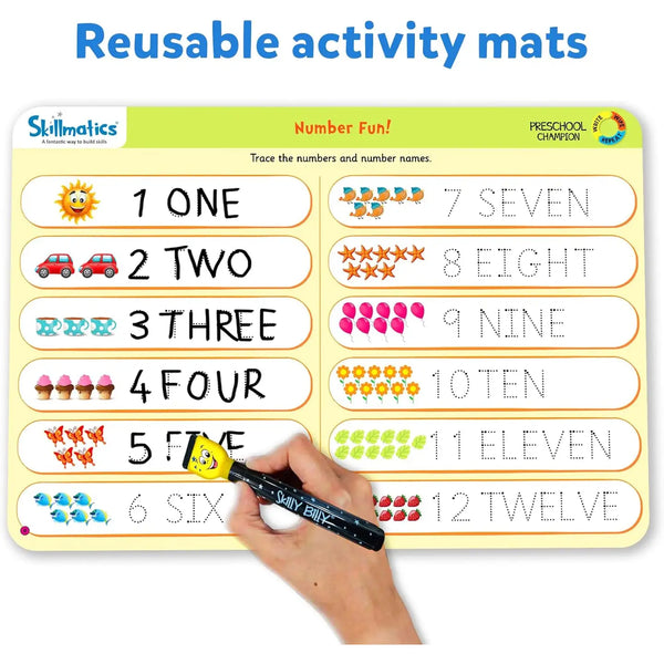 Preschool Champion Wipe and Write Activity Mats