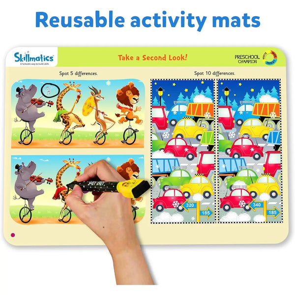 Preschool Champion Wipe and Write Activity Mats
