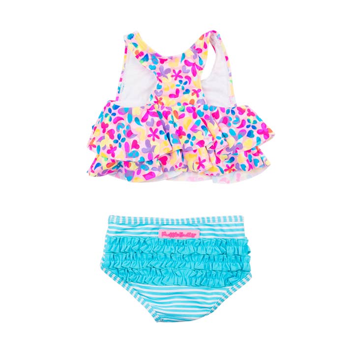 Vibrant Neon Flounce Bikini