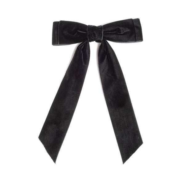 Velvet Bow Clip | Black, Pink or Wine