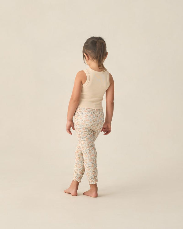 RIBBED TANK SET SHELL | HEATHERED BLUSH