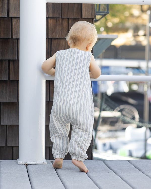 WOVEN JUMPSUIT | NAUTICAL STRIPE