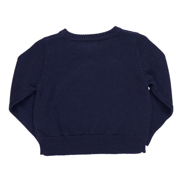 Boys Oliver Sweater | Navy Santa