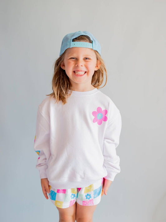 Radiate Positivity Sweatshirt | White