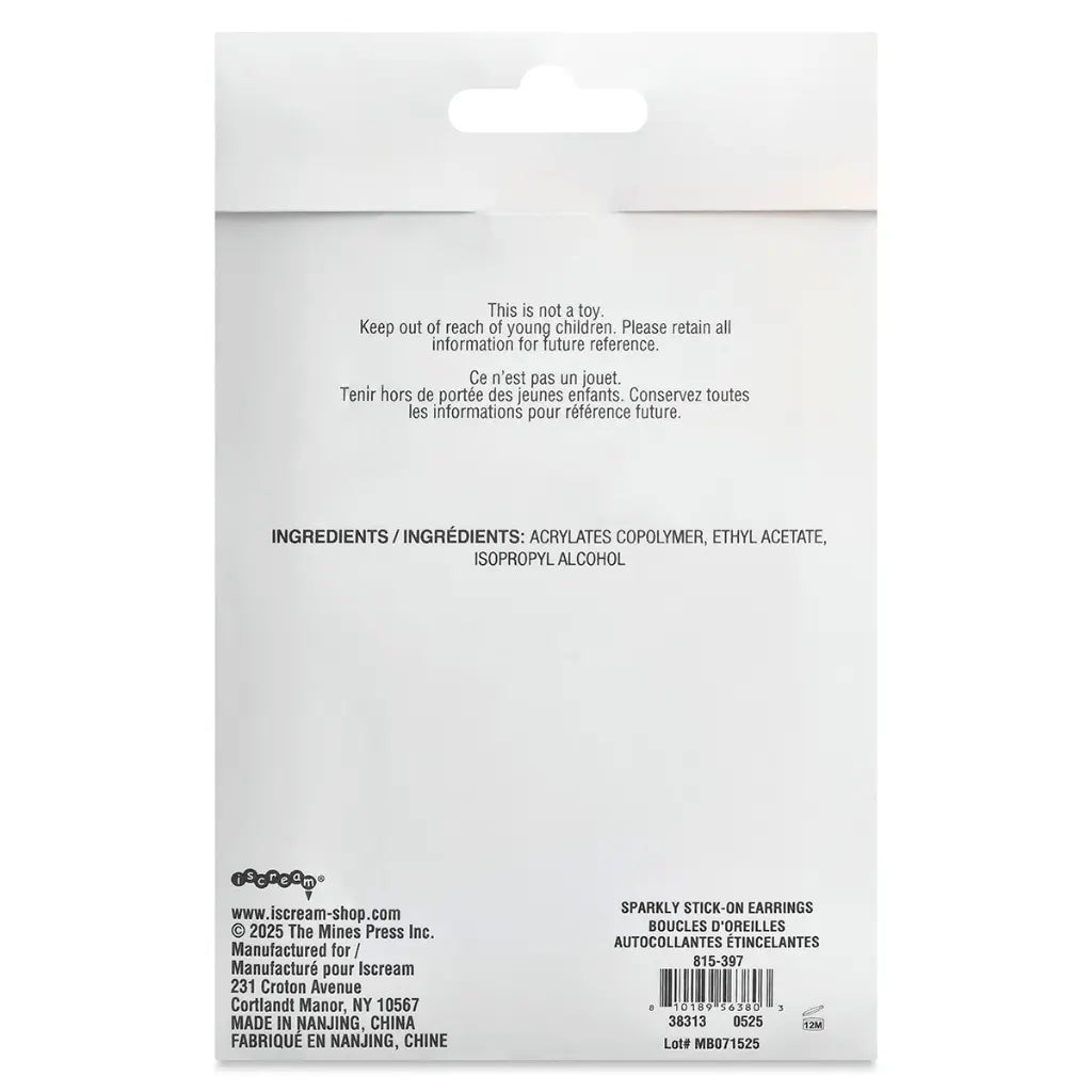 Sparkly Stick-On Earrings