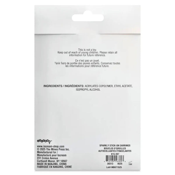 Sparkly Stick-On Earrings