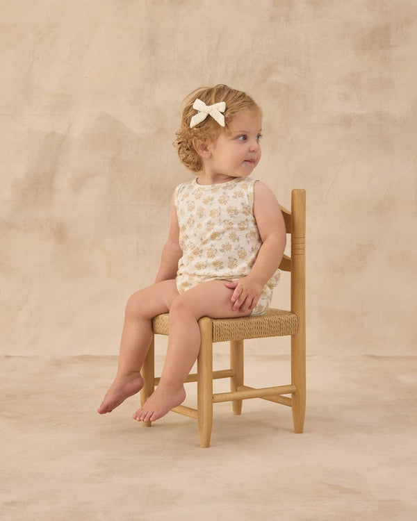 BUBBLE ONESIE | YELLOW DITSY