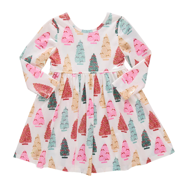 Girls Lame Steph Dress | Bottle Brush Trees