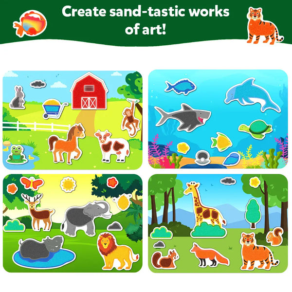 Sand-Tastic Art Animals Controlled-Mess Sand Art