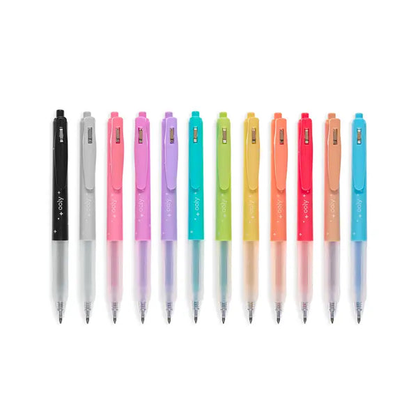 Oh My Glitter! Retractable Glitter Gel Pens - Set of 12