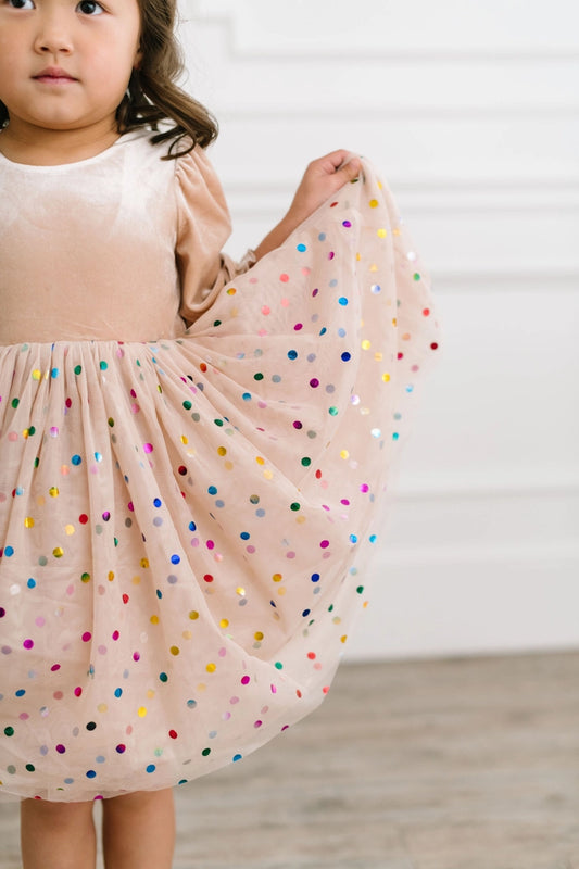 Diana Dress | Confetti Cream