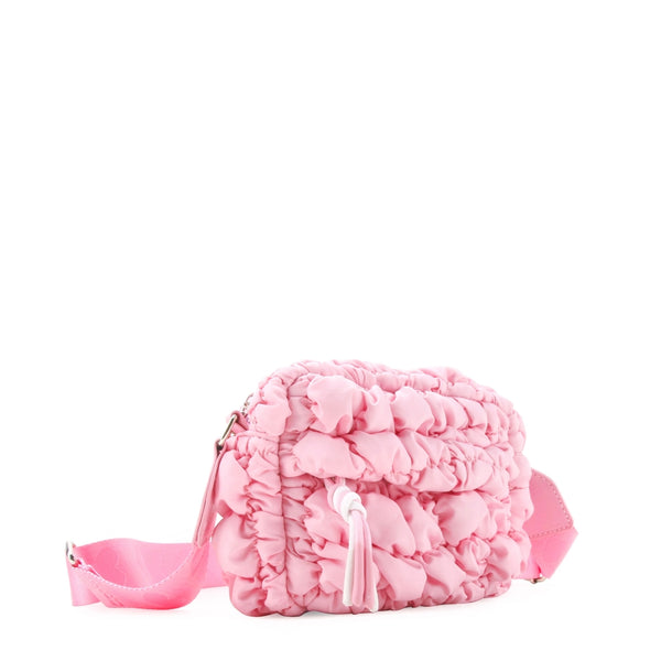 Quilted Scrunchies Crossbody Bag | Pink