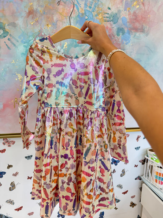 GIRLS LAME STEPH DRESS || HALLOWEEN CANDY