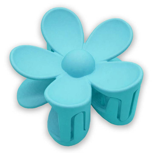 Matte Hair Claw Clip - Large Daisy Flower | Teal