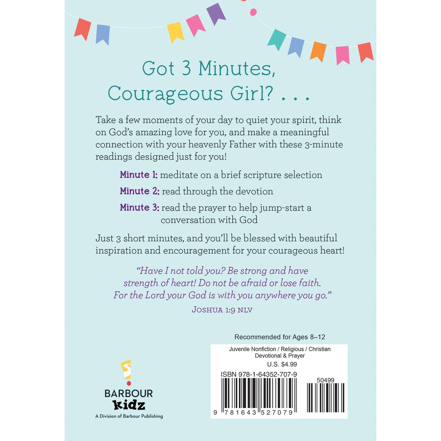 3-Minute Devotions For Courageous Girls