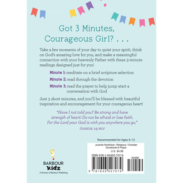 3-Minute Devotions For Courageous Girls