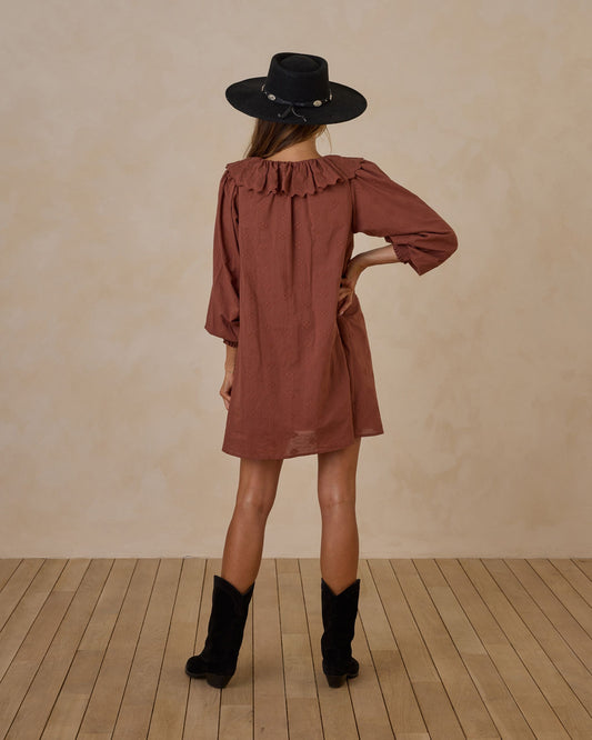 COLETTE MINI DRESS | BRICK