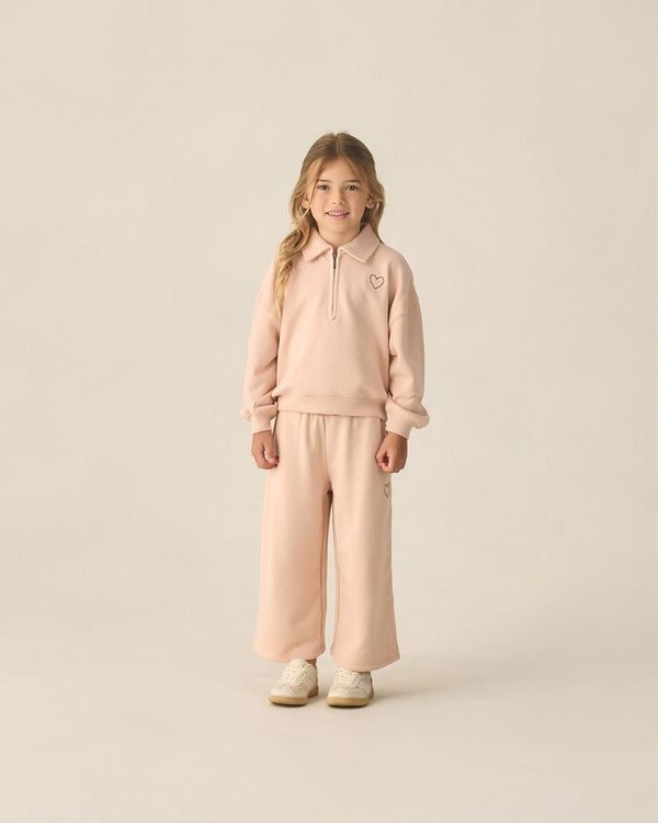 WIDE LEG SWEATPANT | BLUSH