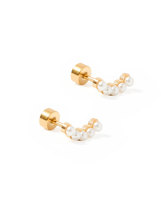Screwback Stud Earrings | Abigail Pearl