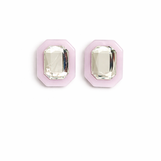 Olivia Statement Earrings | Frosted Lilac