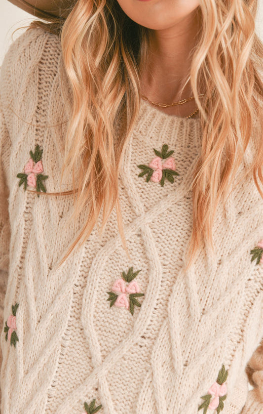 Bloom Of Youth Sweater | Cream