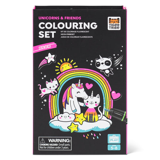 Neon Colouring Set | Unicorns