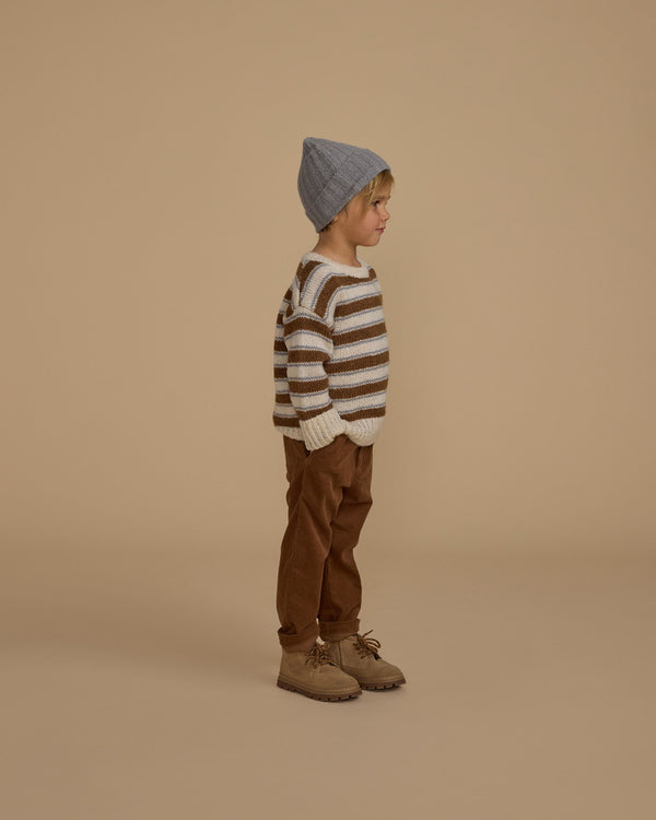 ASPEN SWEATER | SADDLE STRIPE