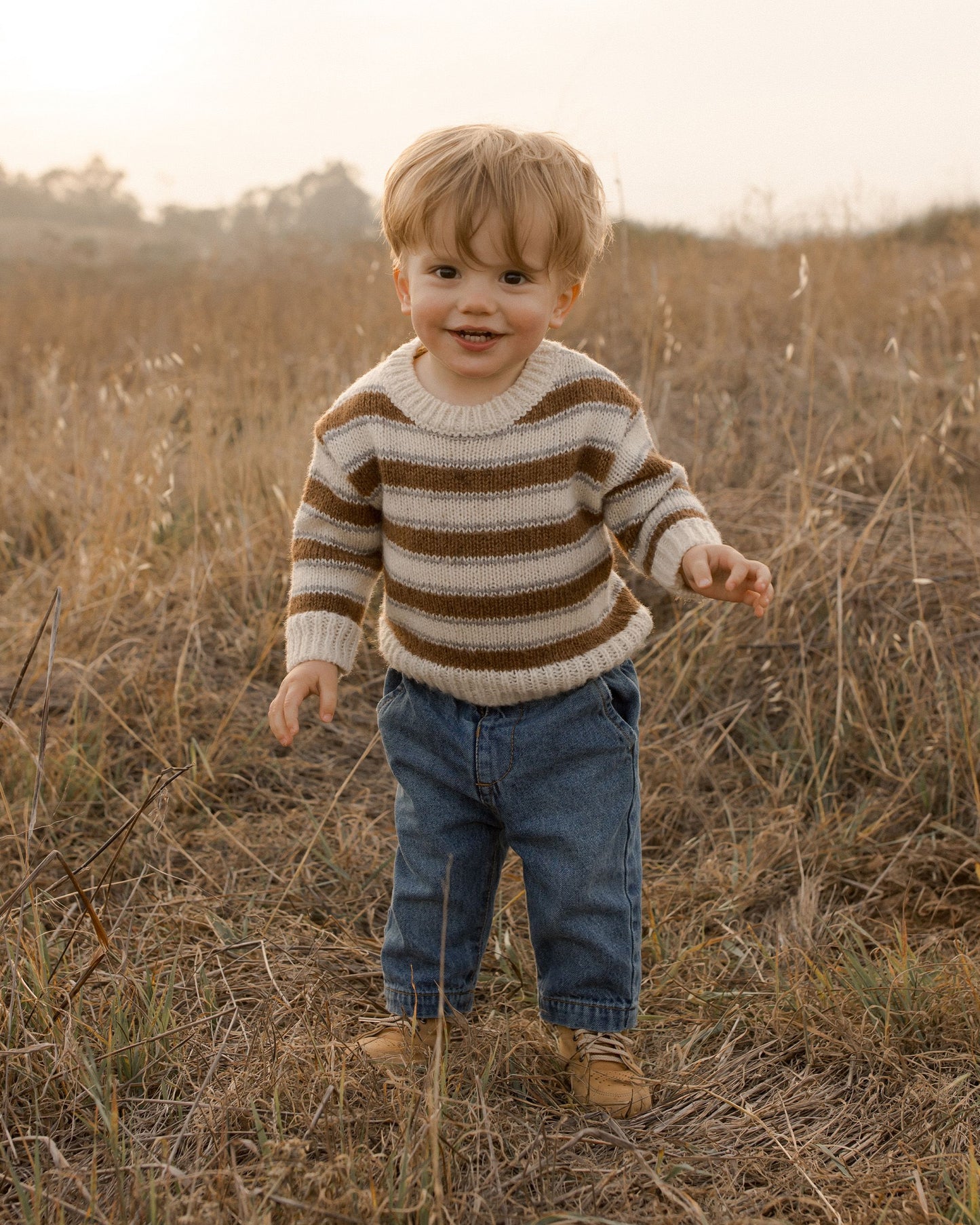 ASPEN SWEATER | SADDLE STRIPE