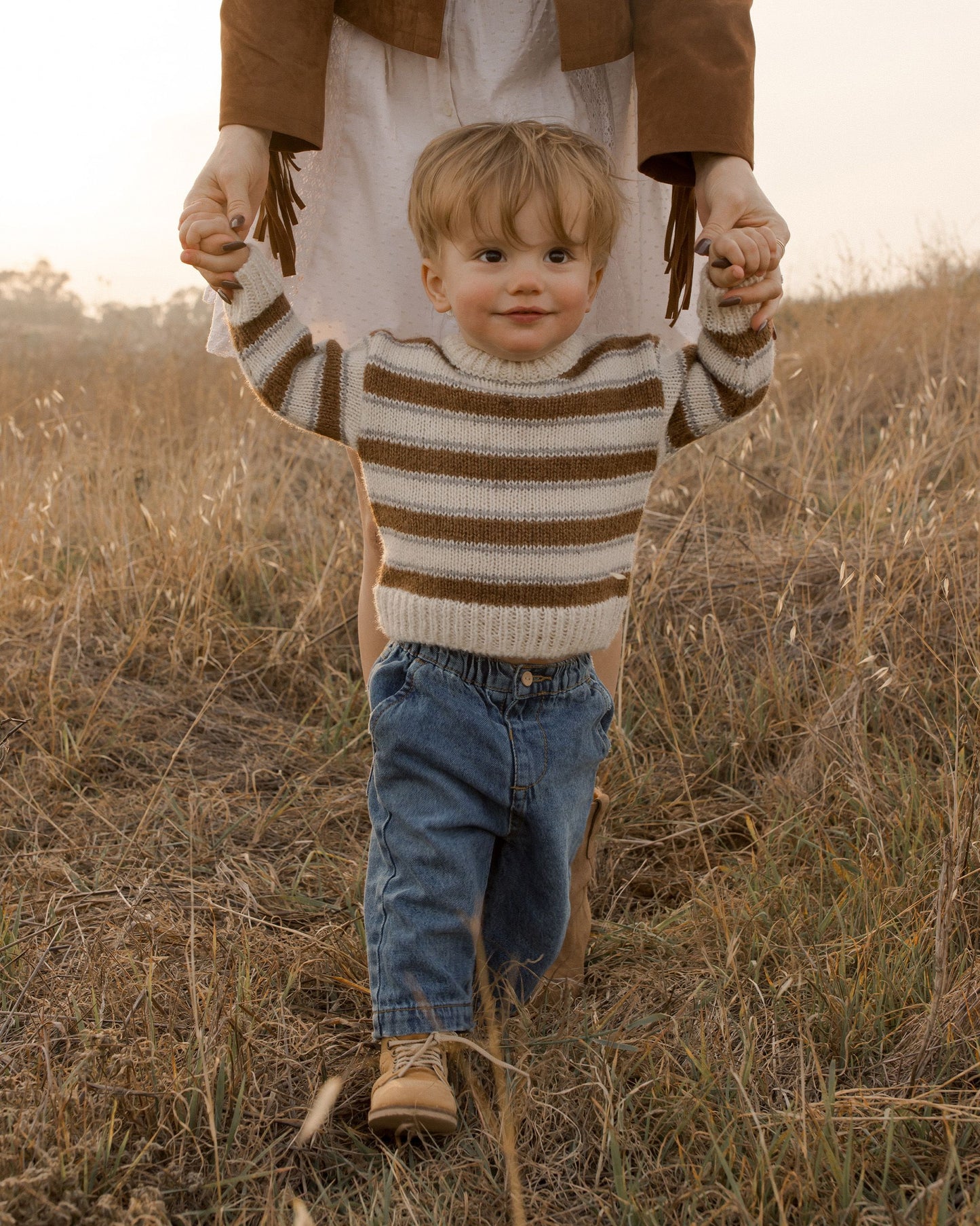 ASPEN SWEATER | SADDLE STRIPE