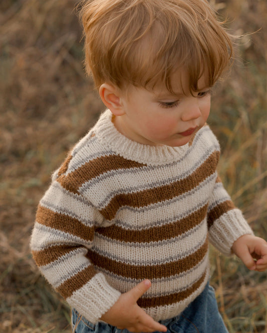 ASPEN SWEATER | SADDLE STRIPE