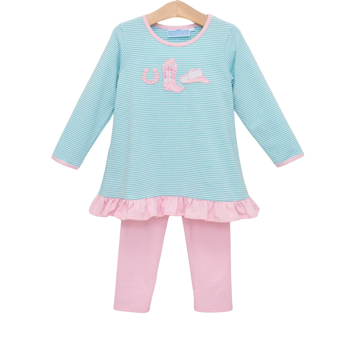 Western Ruffle Pant Set
