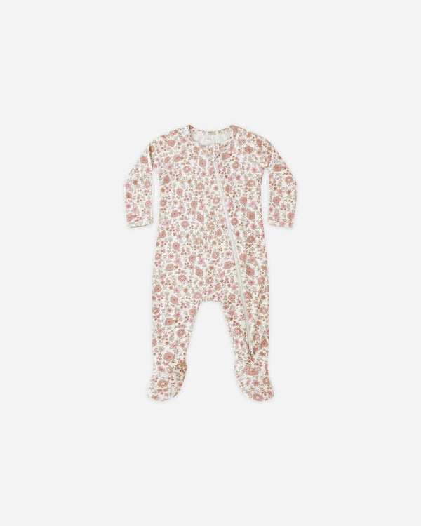 BAMBOO ZIP FOOTIE || BLOOM