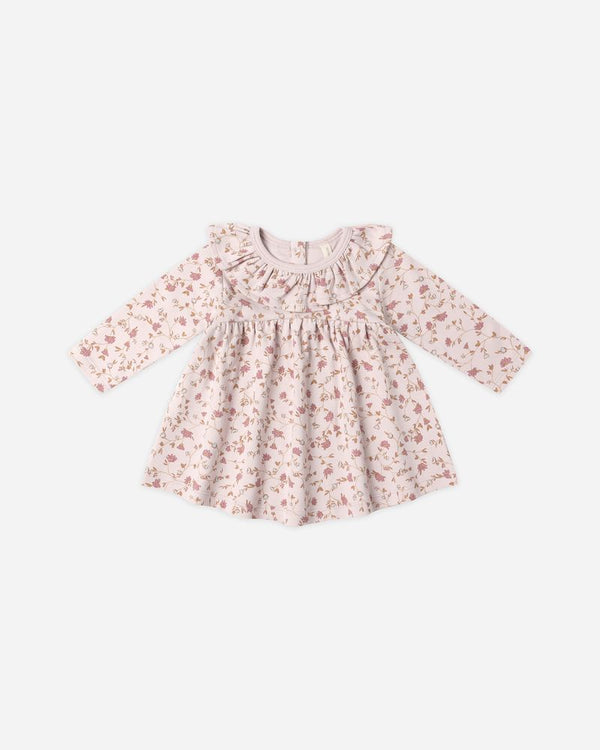 RUFFLE COLLAR JERSEY DRESS || GARDEN