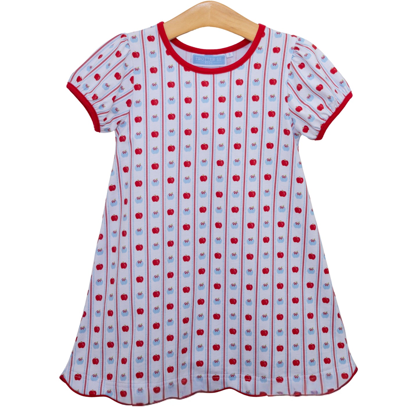 Printed Ruffle Dress | Apples